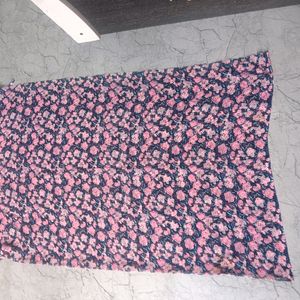 Pink Floral Georgette Material