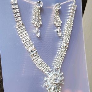 Diamond Necklace And Earring