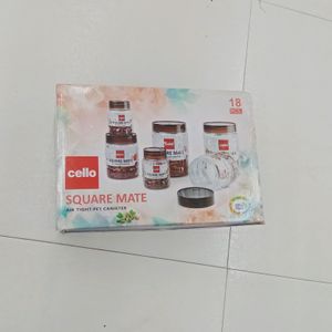 Cello Square Mate Airtight 18pcs Containers