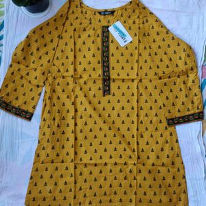 Short Cotton Kurtis With Pocket