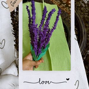 Beautiful 9 Lavender Paper Flowers 🪻