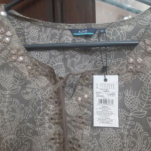 New Stylish Grey Kaftan Kurthi