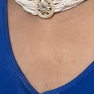 Necklace With Earrings And Mangtika