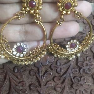 Antique Style Gold Plated Earrings