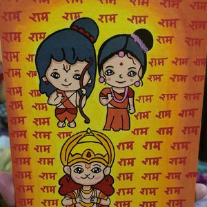 Shree Ram Inspired Canvas Painting