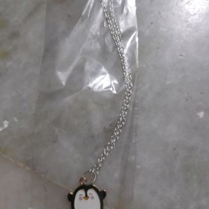 2 panda lokets with silver chain