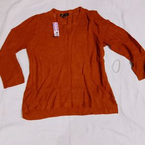 Rust Woolen Top