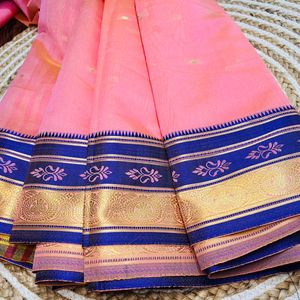 Elegant New Pink Saree