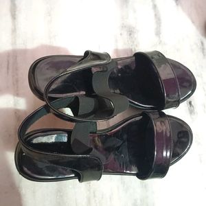 Black Party Wear Casual Heels