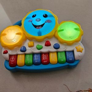 Drum Keyboard Musical Toy Eith Flashing Light