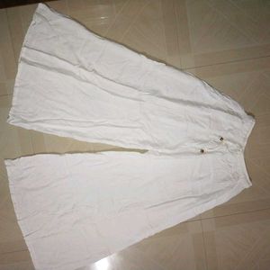 Pair Of 2 Palazzos In White And Grey Colour