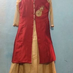 Ethnic Gown With Dupatta