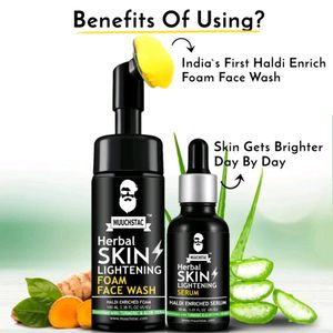 MUUCHSTAC Skin Lightening Haldi  Foam Face Wash