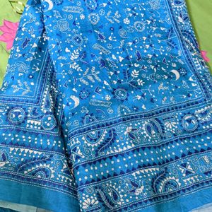 Kantha Stich Pure Silk Saree