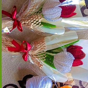 Crochet Tulip Bouquet 🌷