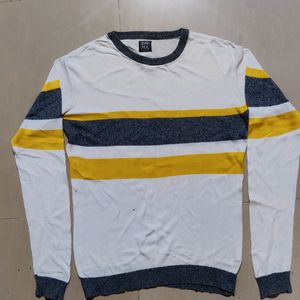 Dnmx White Stripe Sweater