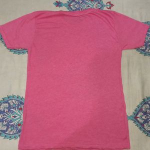 Pink T Shirt , Size : M