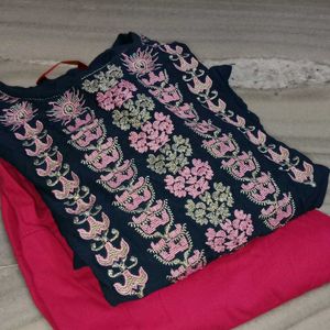 M Size Kurti Set Without Duptta