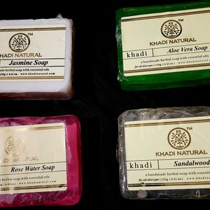 Khadi Handmade Herbal Soaps 4 Pcs