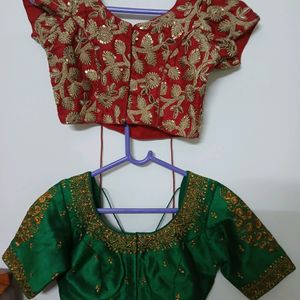 2.combo Festive Blouses@offer Price