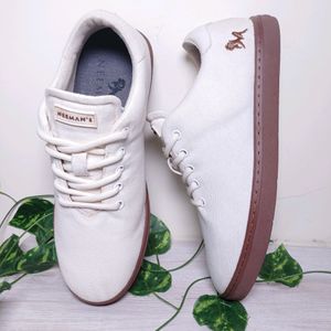 Newman's Branded Comfort Off-white Shoe Size-8