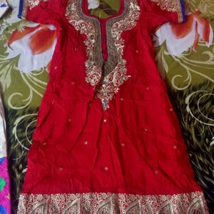 new patiala salwar and heavy worked kameez with du