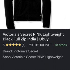 Victoria Secret original jacket zipper