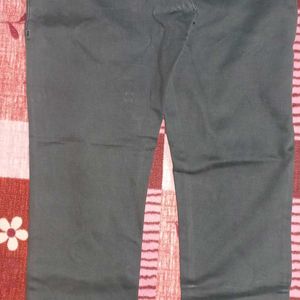 Black Mens Denim Style Cotton Pant Trouser