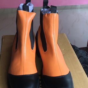 Orange/Black Boot