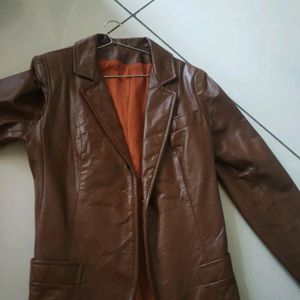 Blazer Style Lather Jacket