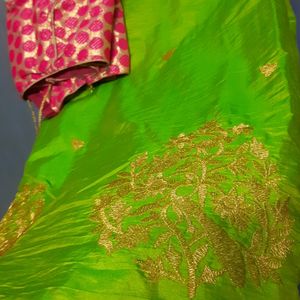 Brand New Dual Tone Saree With Free Blouse