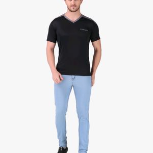 CORWOX Men's V-Neck Sports Polyester T-Shir