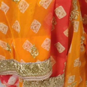 Bandhani Design Saree