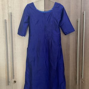 Hand Embroidered Navy Blue Kurti