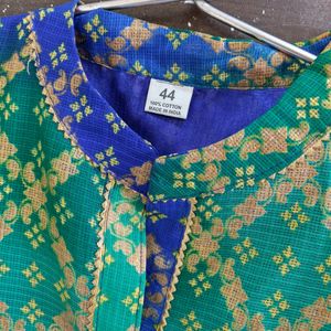 Multicolored Bhandni Print Kurta