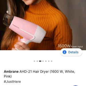 Brand New Ambrane Hair Dryer