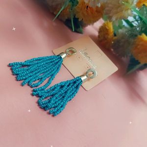 Stylish Earings In Tiffany Blue Color