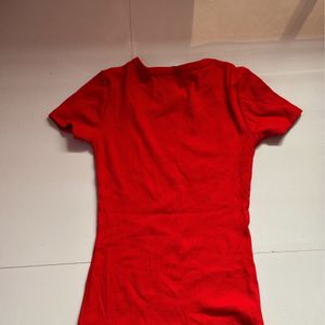 H&M RIBBED TSHIRT- XS