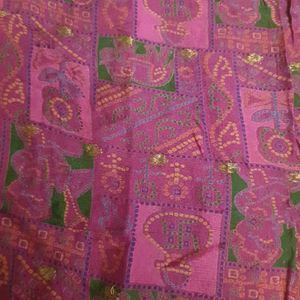 Ethnic Motif Purple Saree