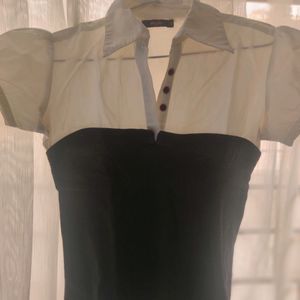 Black And White Shirt Top