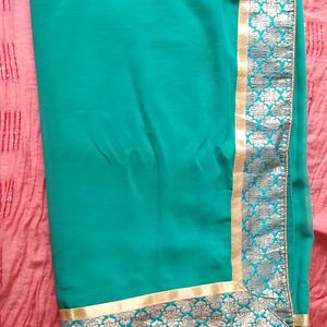 Rama Green Colour Saree