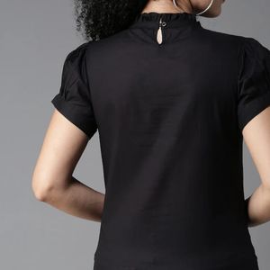 Here & NOW BLACK PURE COTTON TOP