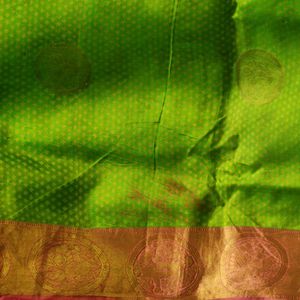 Green And Pink Silk Saree