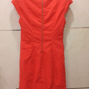 Orange Midi Dress From Vero Moda