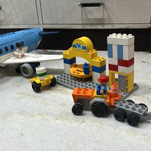 Building Blocks Airplane Airport Lego