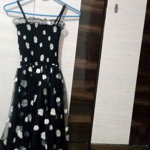 It's A Princess Type Black Floral Dress