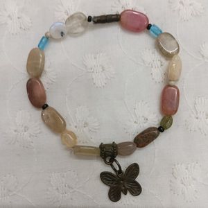 Pinteresty Stone Bracelet With Butterfly Charm