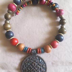 Esthetic Beaded Multicolor Necklace