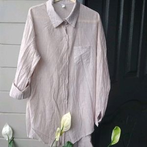 Brown Soft  Cotton Shirt