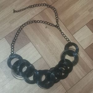 Black CrissCross Necklace